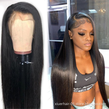 Ready to Ship Hd Lace Wigs 100% Human Hair Transparent Lace Front Human Hair Whit Baby Hair In Stock